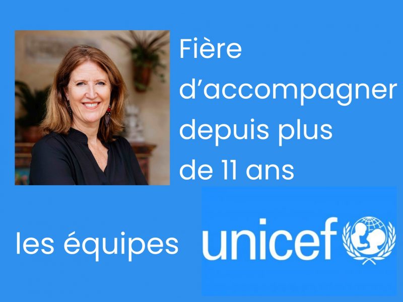 Fière d’accompagner l’UNICEF !